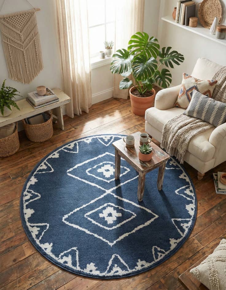 Detail image of  4' x 4' Oslo Round Rug