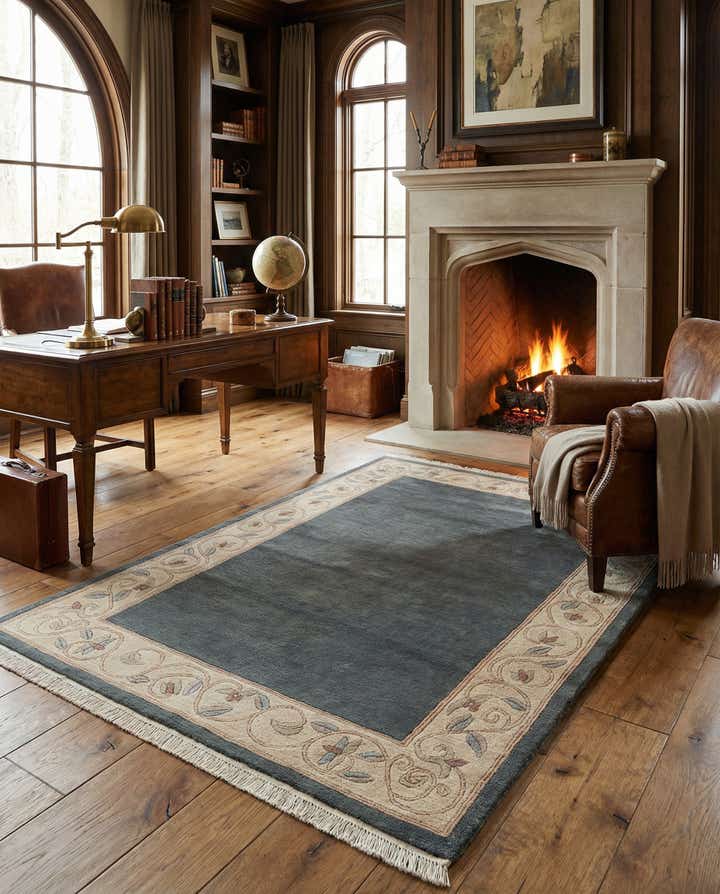 3' 11 x 5' 10 Hand Knotted Nepal Wool Rug