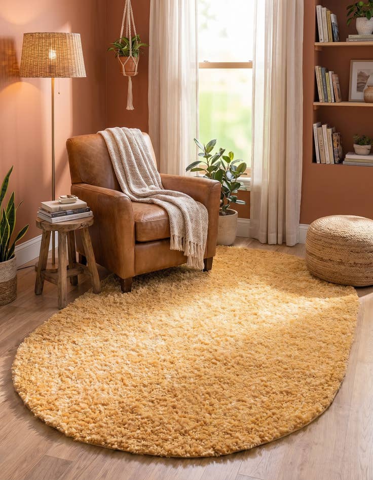 Detail image of 5' 3 x 8' Zermatt Shag Oval Rug