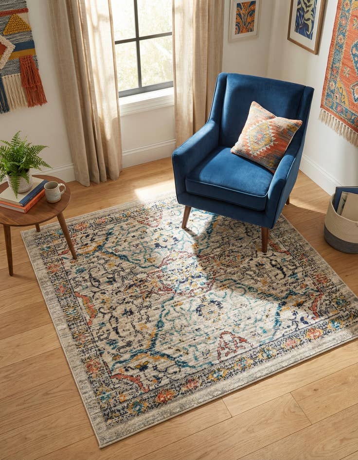 Detail image of 4' x 4' Lola Square Rug