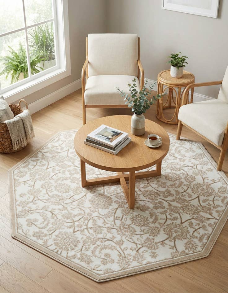 Detail image of 6' x 6' Himalaya Octagon Rug