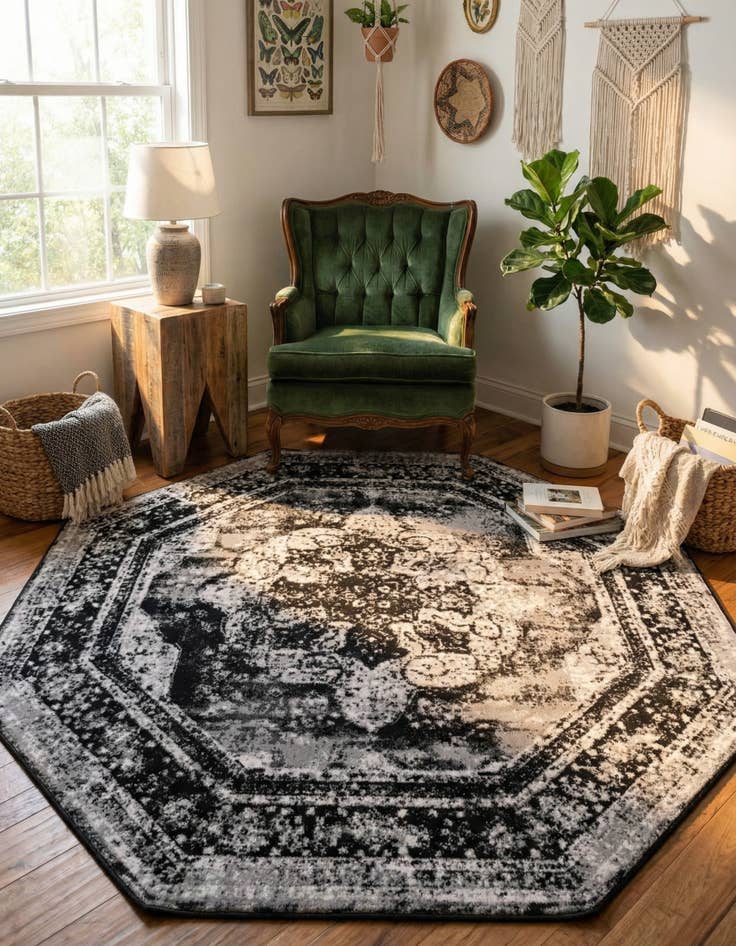 Detail image of 6' 1 x 6' 1 Monaco Octagon Rug