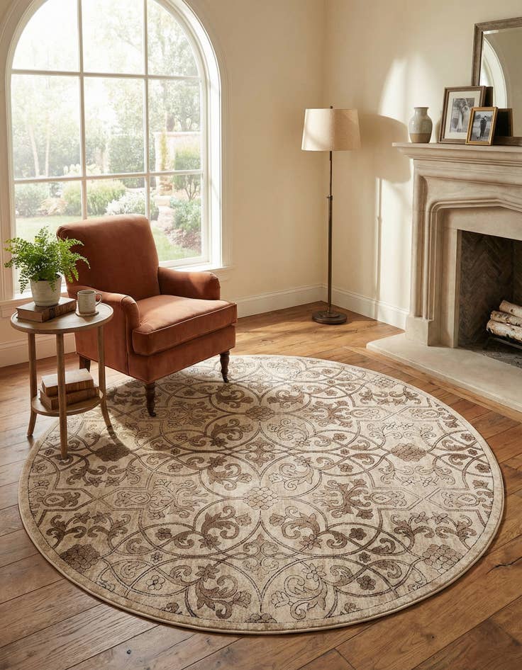 Detail image of 7' 10 x 7' 10 Nepal Round Rug