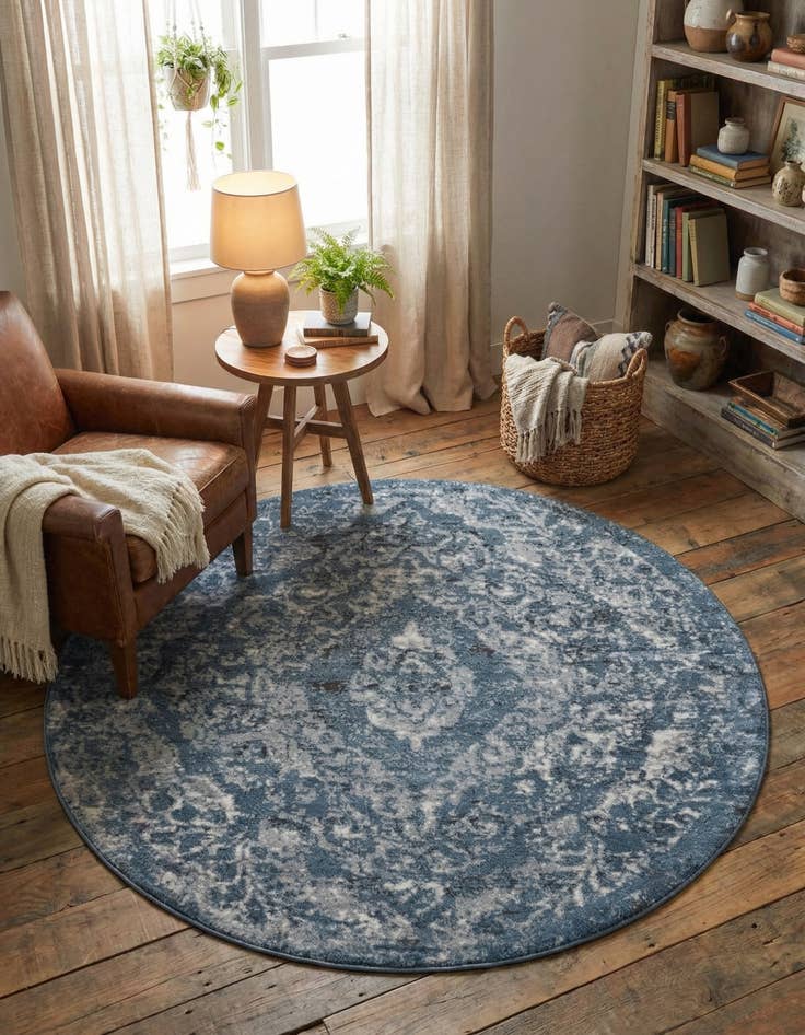 Detail image of 5' 3 x 5' 3 Oregon Round Rug