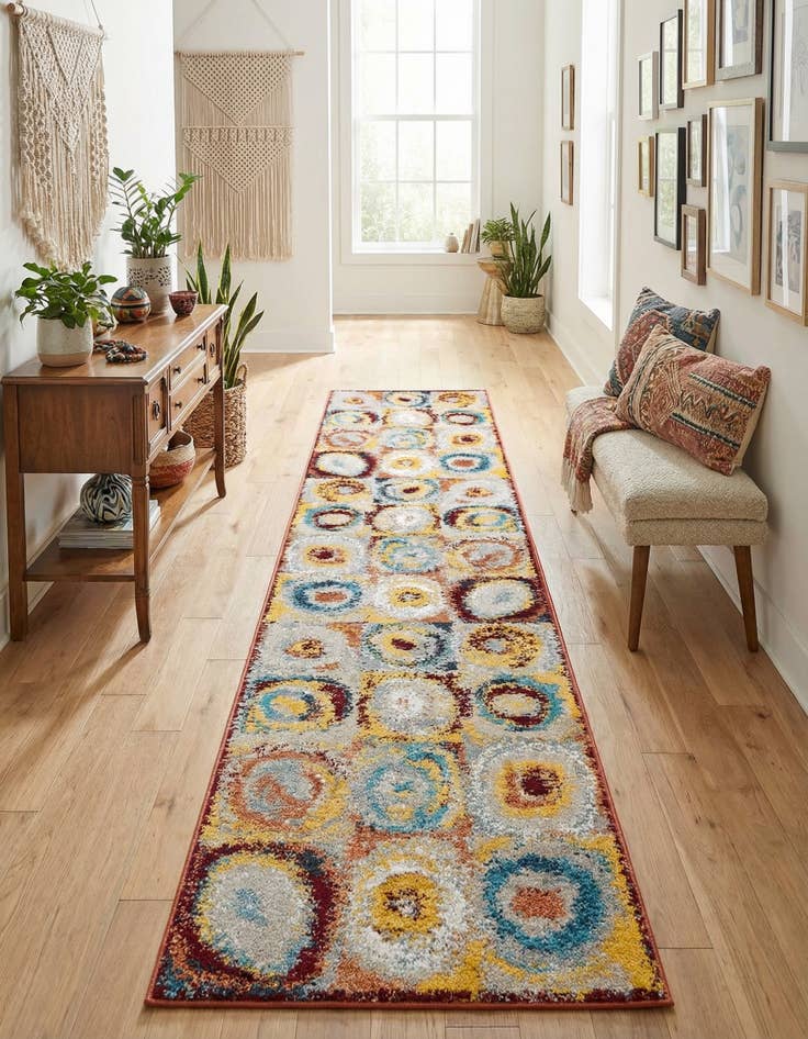 Detail image of 2' 7 x 12' Kamala Washable Runner Rug