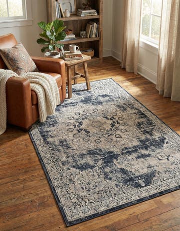 Navy Blue Eliza Rug