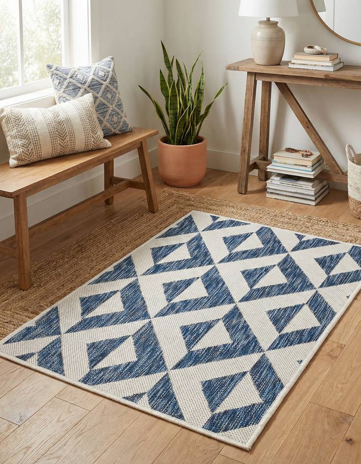 Detail image of 2' x 3' Washable Jill Zarin Napa Indoor / Outdoor Rug