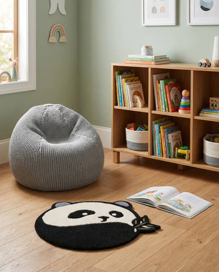 Detail image of 2' x 2' Playtime Kids Wool Freeform Rug