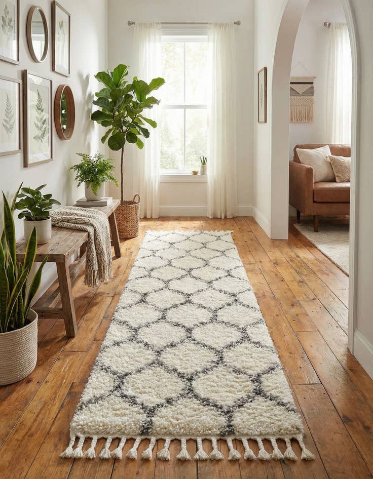 Detail image of 2' 7 x 8' 2 Lagom Shag Runner Rug