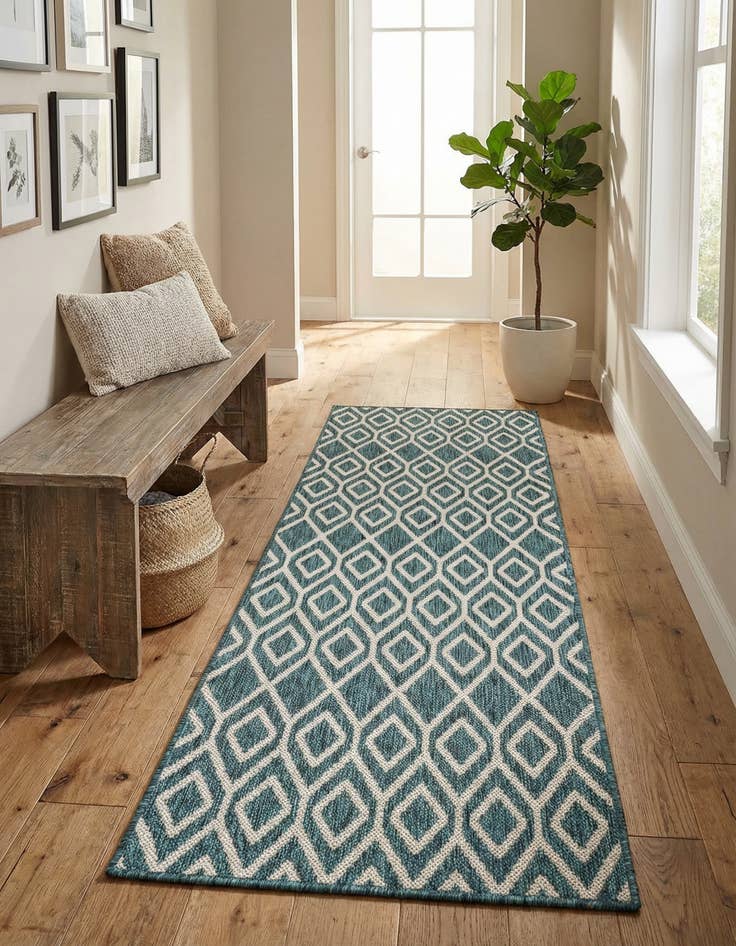 Detail image of 2' x 6'  Washable Jill Zarin Turks and Caicos Indoor / Outdoor Runner Rug