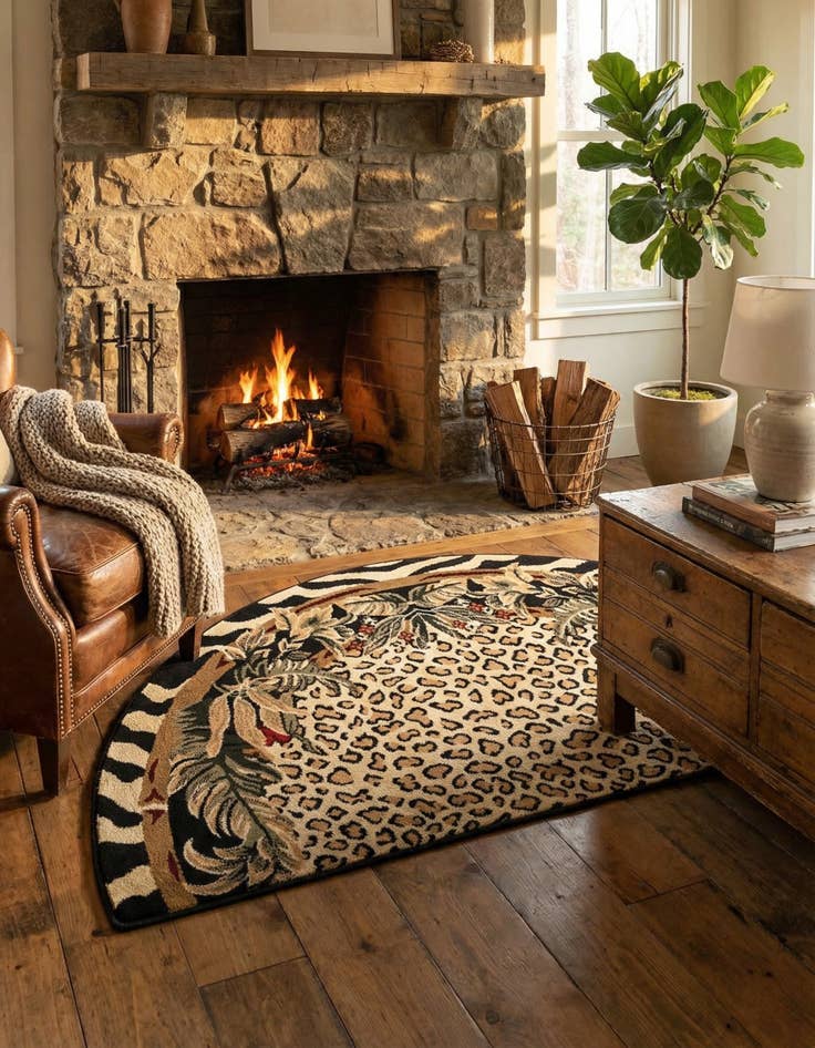 Detail image of 3' x 6' Savannah Hearth Rug