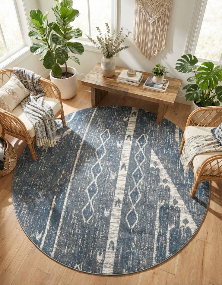 Detail image of 7' x 7' Oregon Round Rug