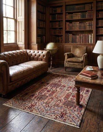 3' 4 x 5' Hand Knotted Ariana Ziegler Rug