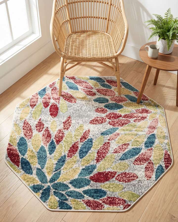 4' 1 x 4' 1 Charleston Octagon Rug