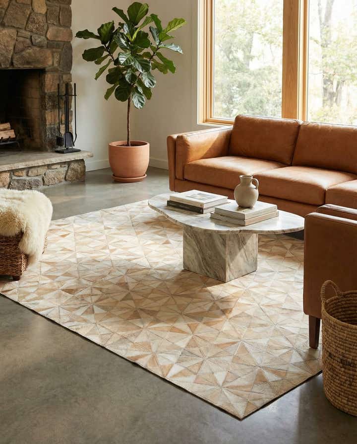 4' x 5' 11 Cowhide Stocks Rug
