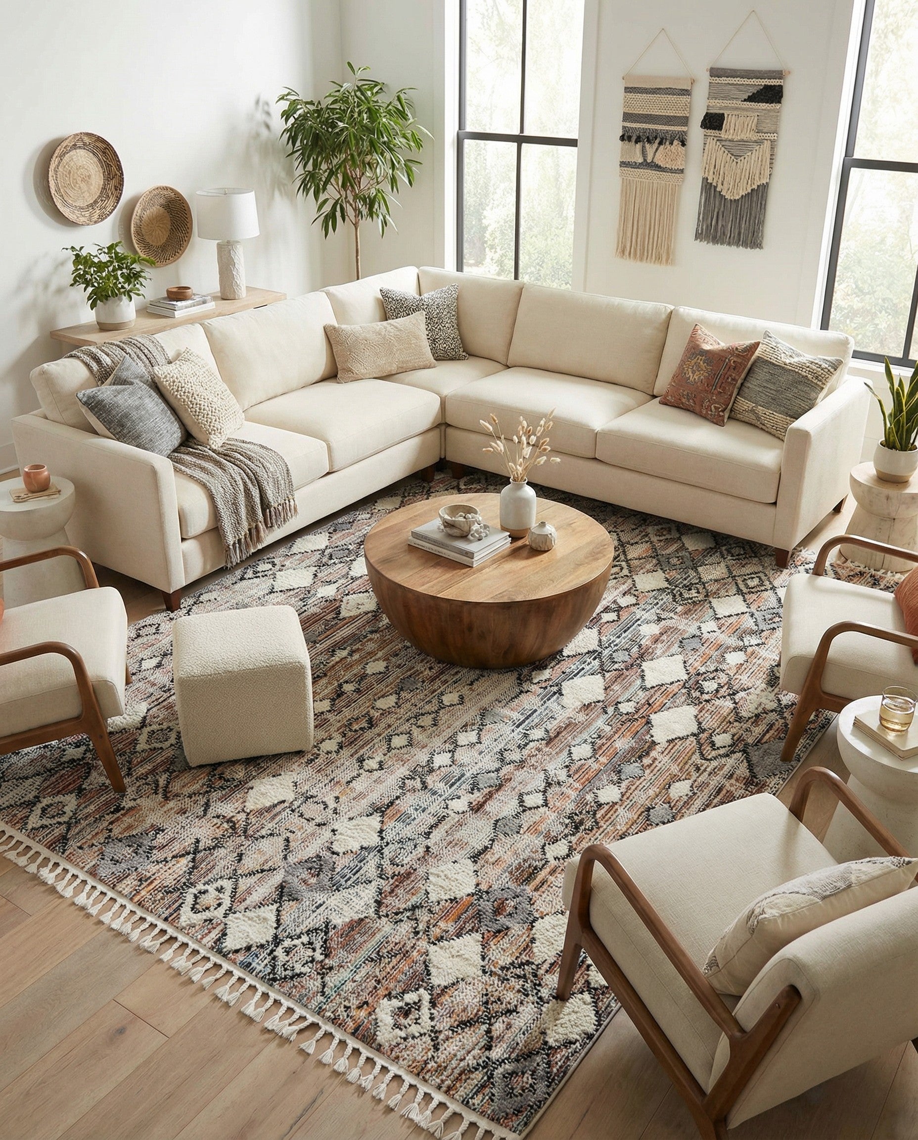 Rust Multicolor 9' x 12' Cherokee Rug | Rugs.com