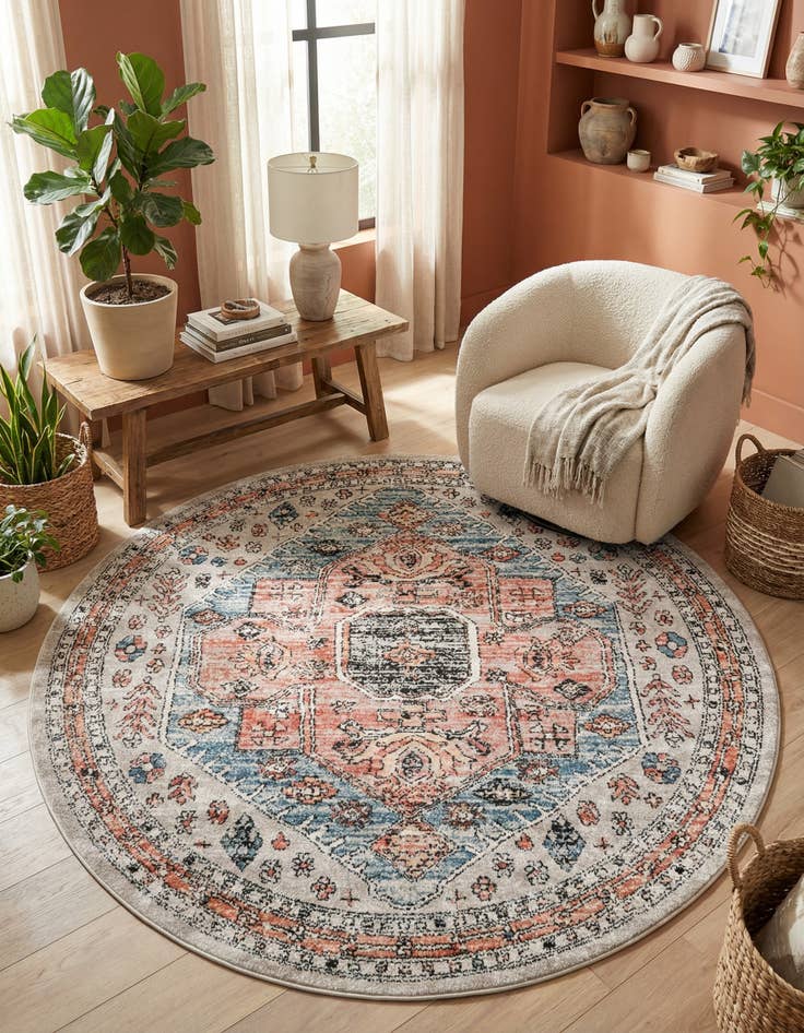 Detail image of 7' x 7' Aramis Round Rug