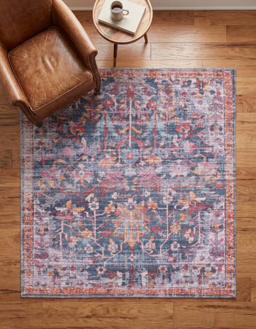 5' 3 x 5' 3 Washable Maahru Square Rug