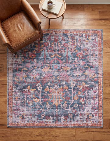 5' 3 x 5' 3 Washable Maahru Square Rug