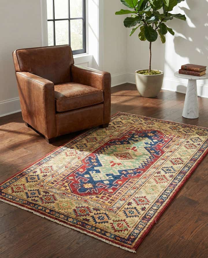 2' 10 x 4' 2 Hand Knotted Kazak Oriental Rug