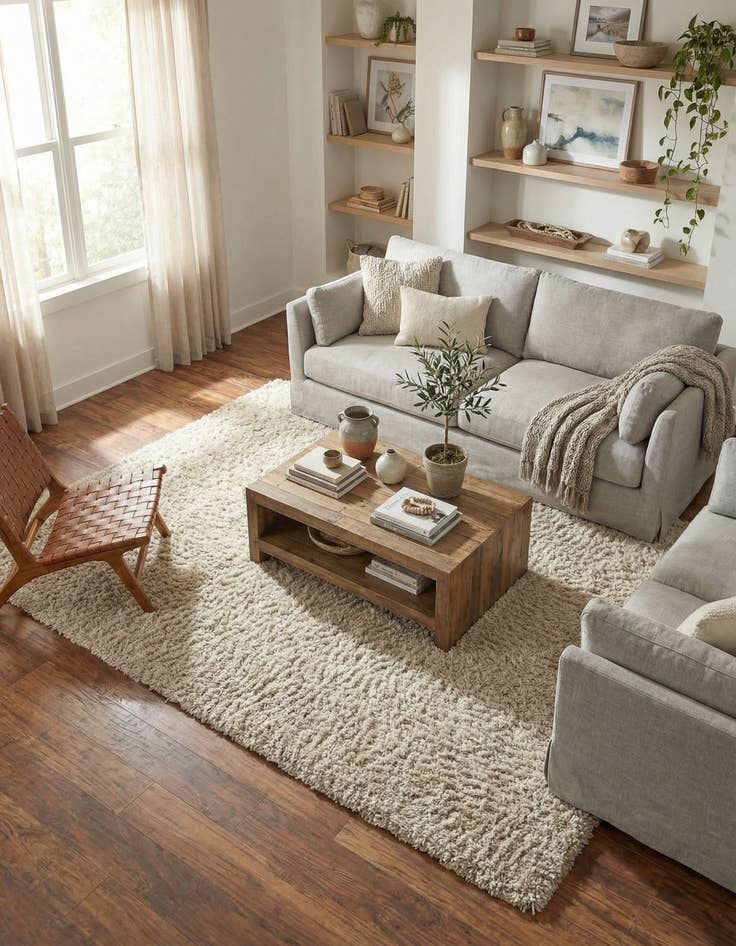 Detail image of 7' 10 x 10' Zermatt Shag Rug