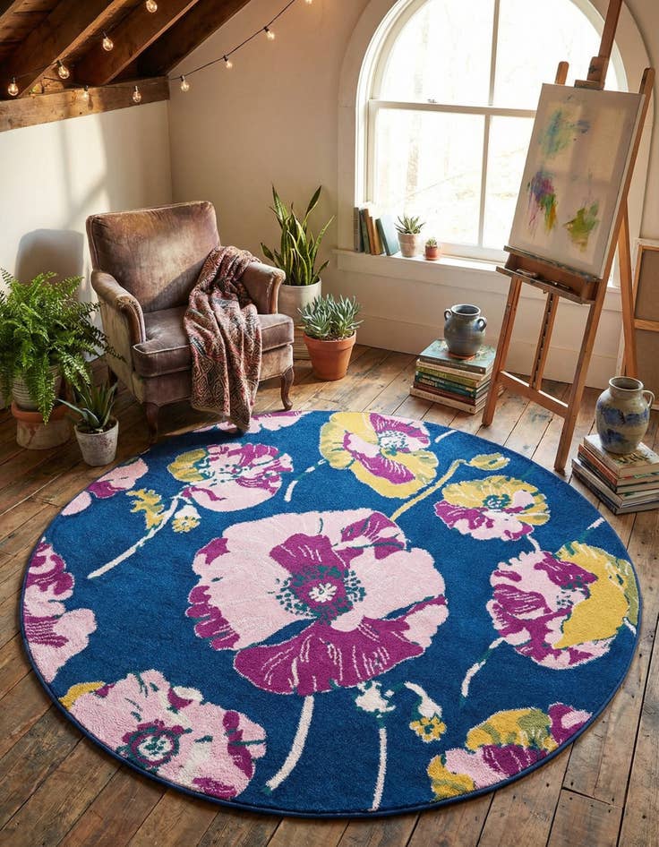 Detail image of 6' x 6' Bloom Round Rug