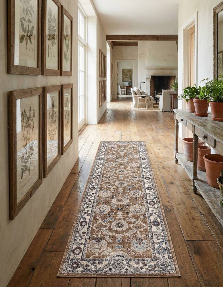 Detail image of 2' 7 x 12' Eco Traditional Runner Rug