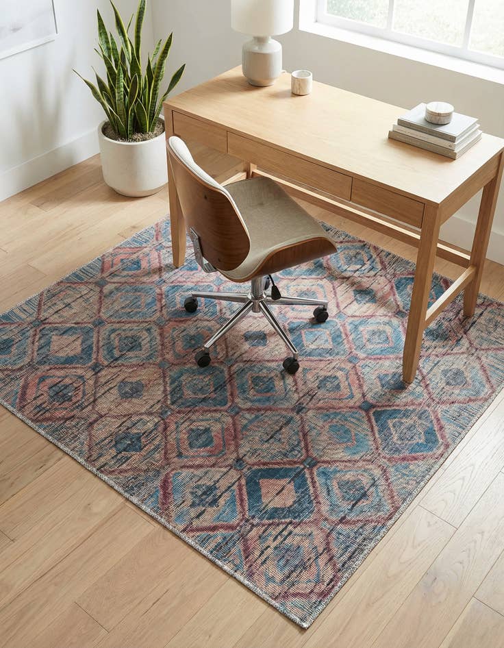 Detail image of 5' 3 x 5' 3 Washable Sisu Square Rug