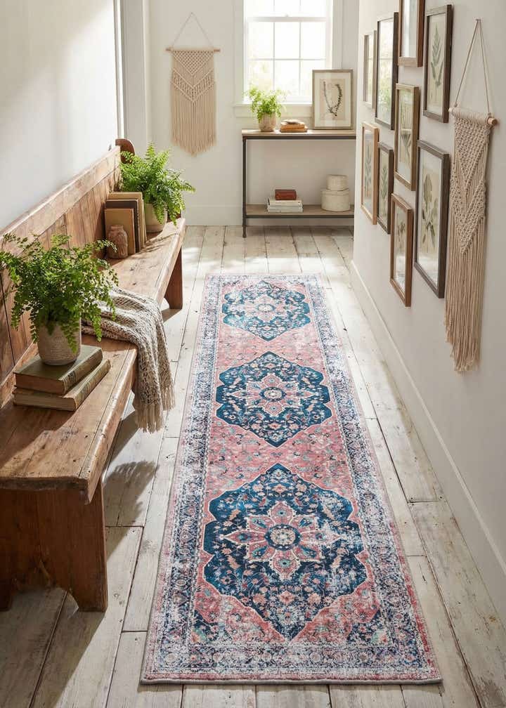 2' x 8' Washable Yara Runner Rug
