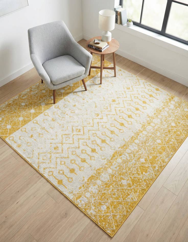 Detail image of 6' x 6' Moroccan Trellis Square Rug