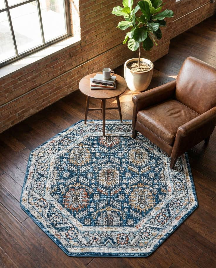 Detail image of 4' x 4' Nyla Octagon Rug