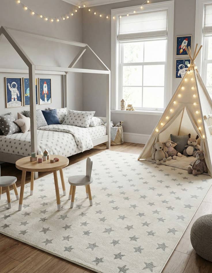 Detail image of 7' 10 x 10' Whimsy Kids Rug