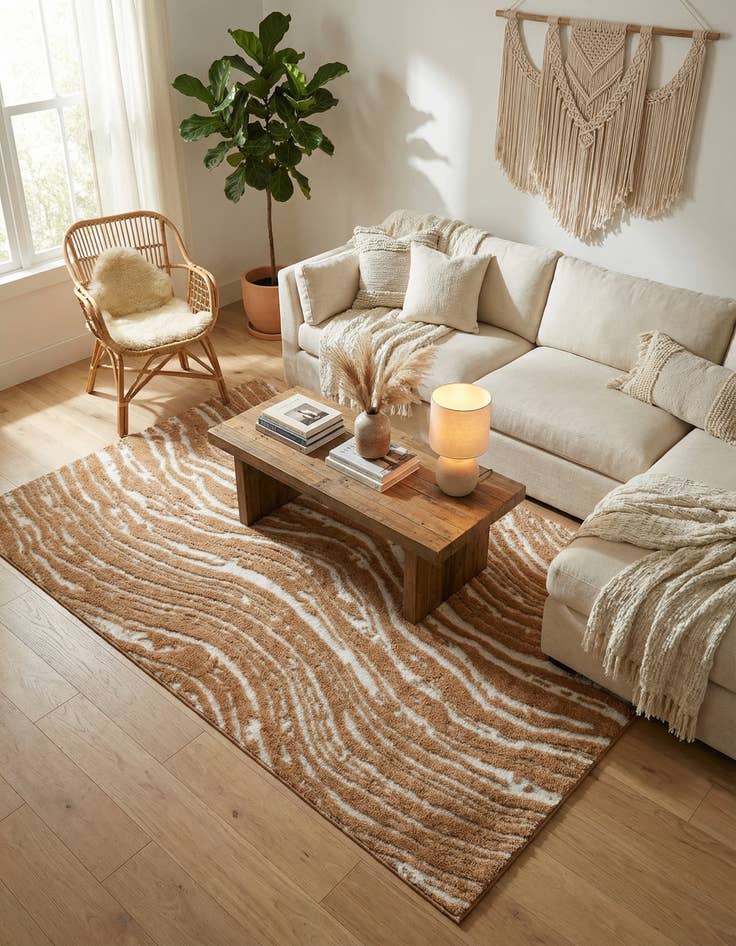 Detail image of  6' x 9' Sepia Rug