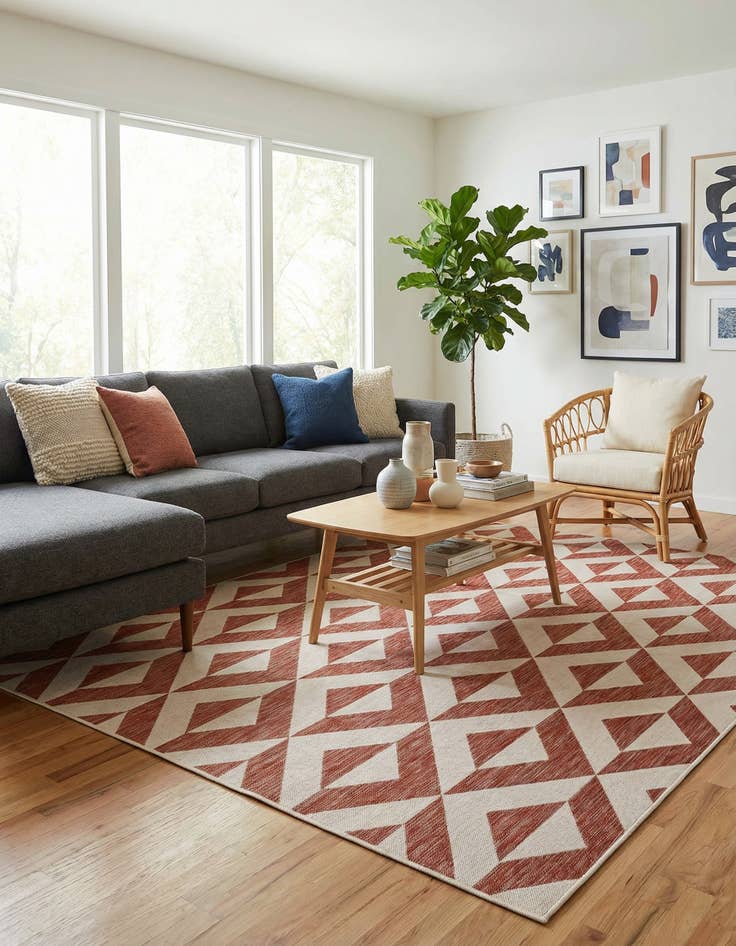 Detail image of 7' 10 x 10' Washable Jill Zarin Napa Indoor / Outdoor Rug