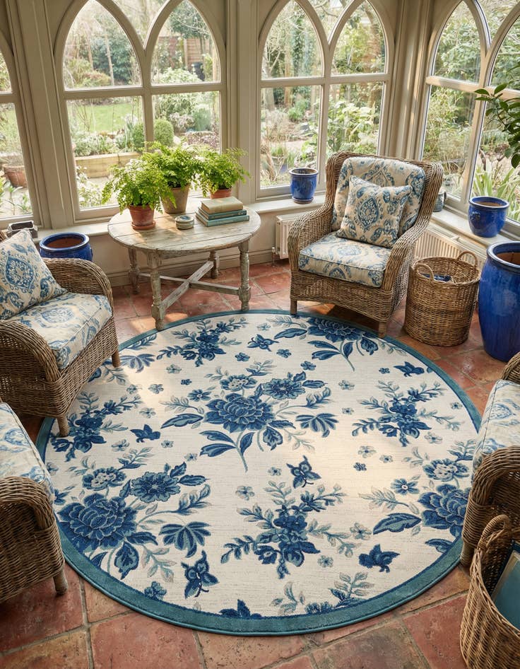 Detail image of 8' x 8' Blossom Round Rug