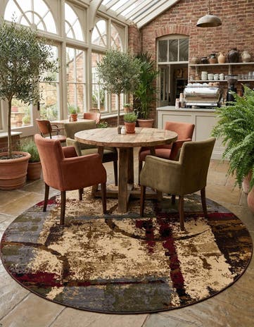Cafe Round Rug