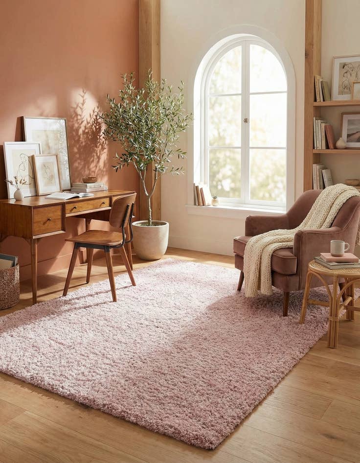 Detail image of 8' x 10' Soft Solid Shag Rug