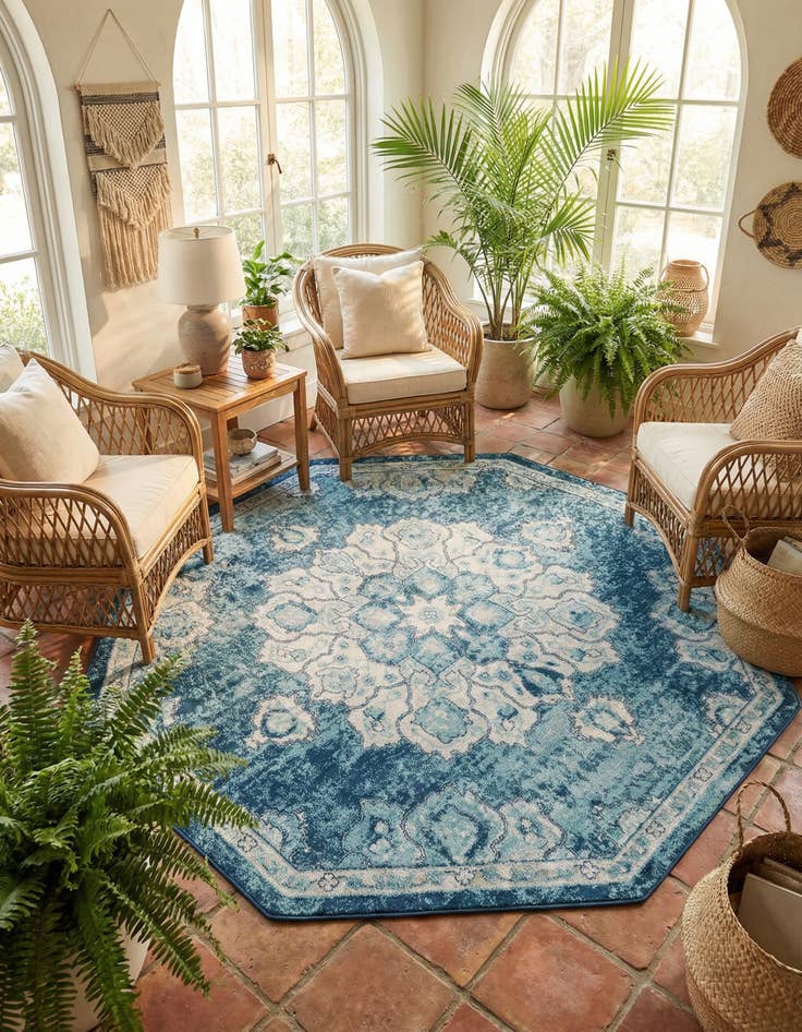 Detail image of 7' 10 x 7' 10 Parker Octagon Rug