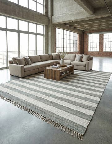 12' 2 x 16' 1 Hand Woven Chindi Rag Rug