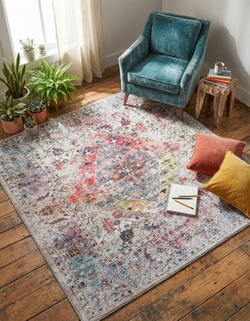 Washable Yara Square Rug