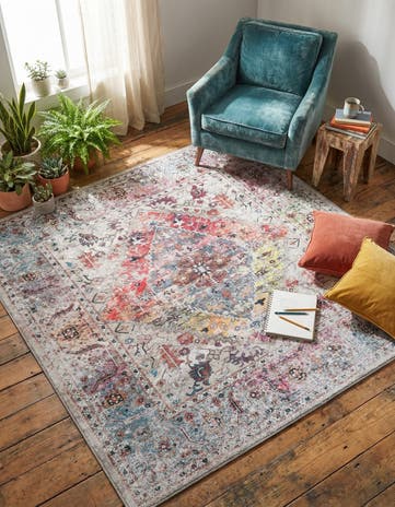 Washable Yara Square Rug