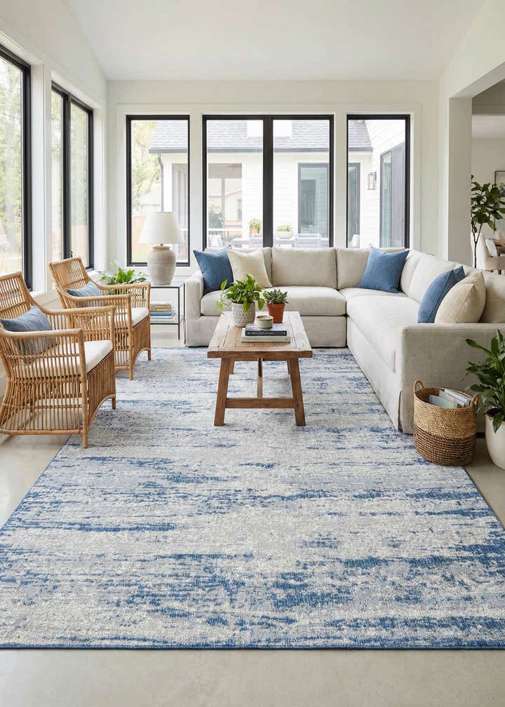 10' x 14' Easy-Clean Modern Indoor / Outdoor Rug
