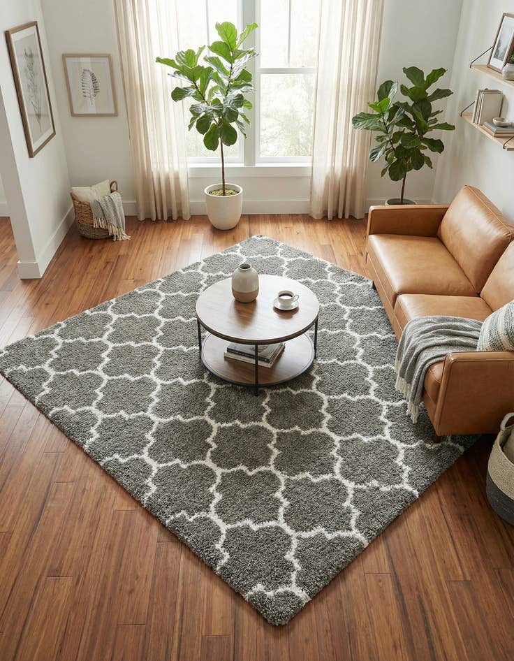 Detail image of 8' x 8' Marrakesh Shag Square Rug