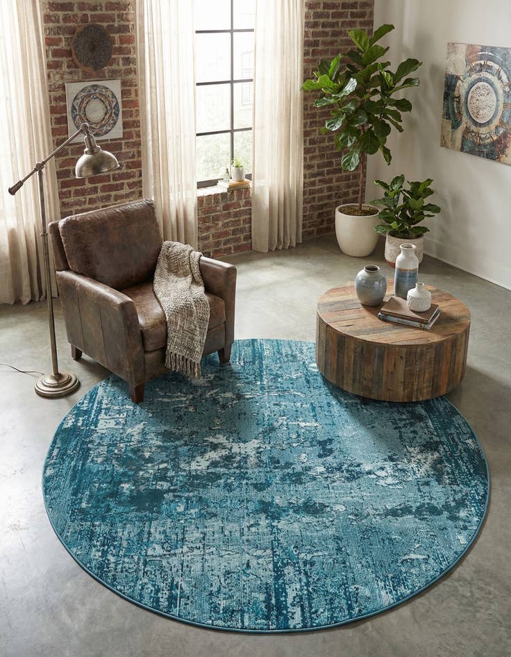 Detail image of 7' x 7' Starlight Round Rug