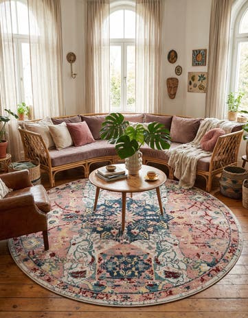 10' 2 x 10' 2 Charleston Round Rug