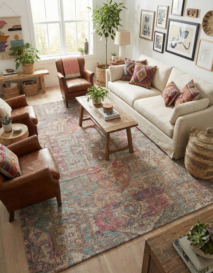 Detail image of 9' x 12' Chenille Jute Rug