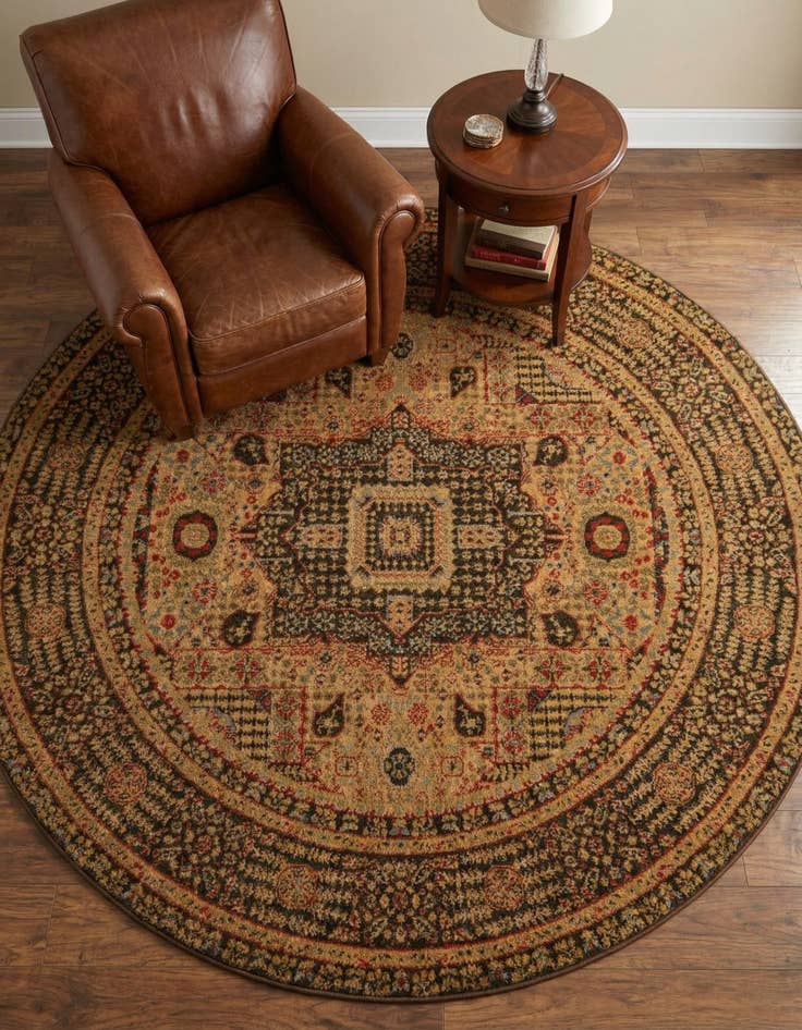 Detail image of 6' x 6' Amina Round Rug