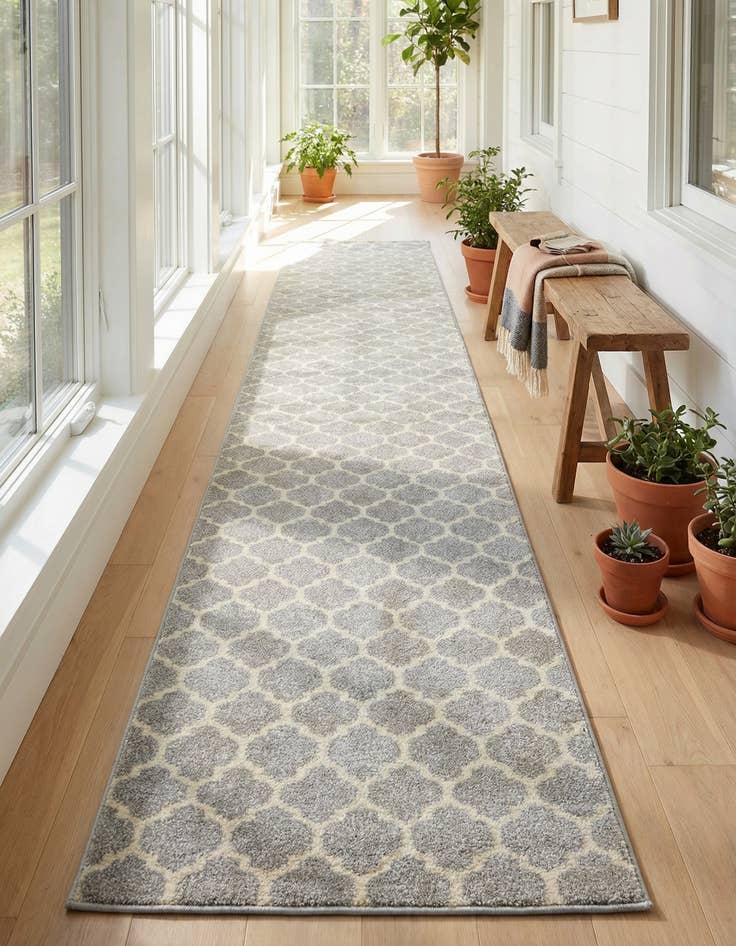 Detail image of 2' 7 x 19' 8 Trellis Runner Rug