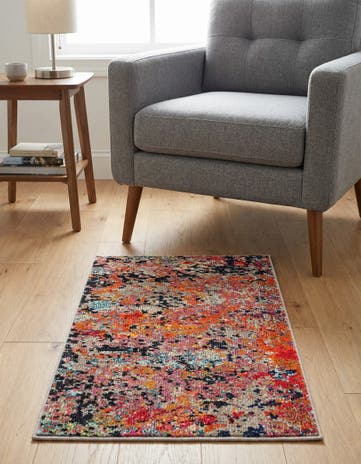 2' 2 x 3' Washable Vivid Rug