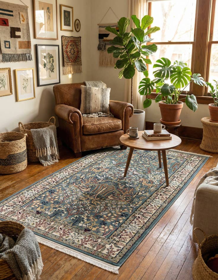 Detail image of 4' x 6' Nain Design Rug